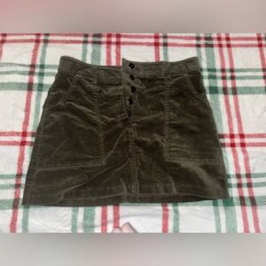 Green Forever 21 Mini Skirt